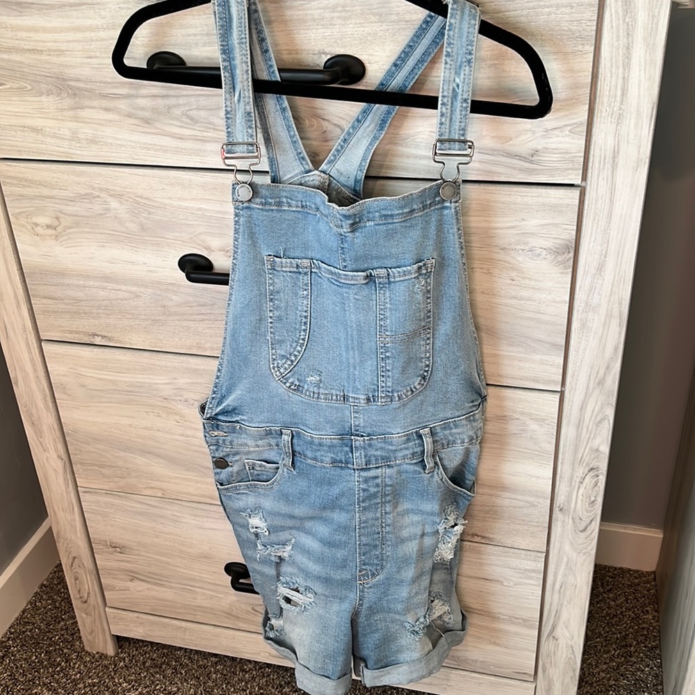Denim overalls